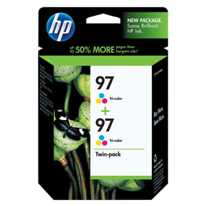 HP C9349FN (HP 97) Tri-Color OEM Print Cartridge (2 pk)