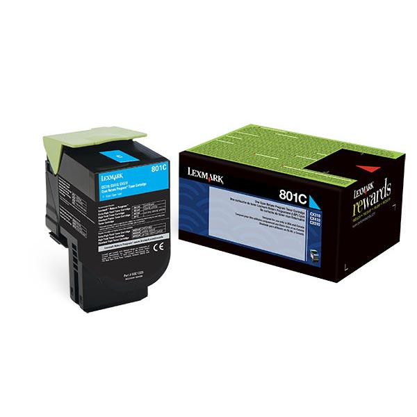 Lexmark 80C10C0 Cyan OEM Toner