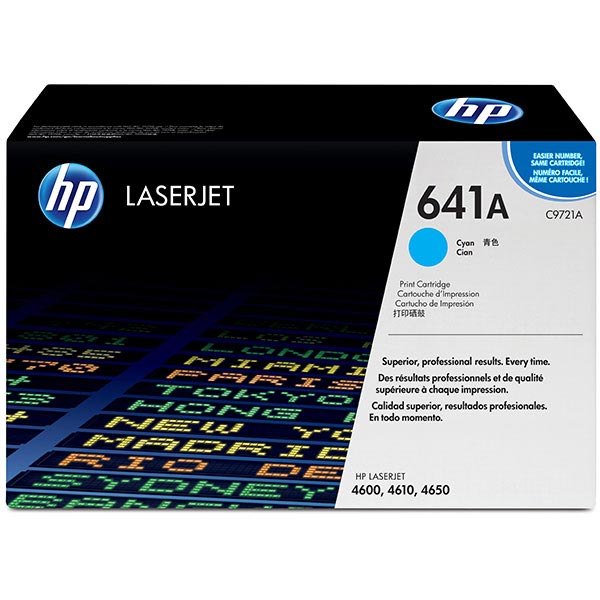 HP C9721A (HP 641A) Cyan OEM Toner Cartridge