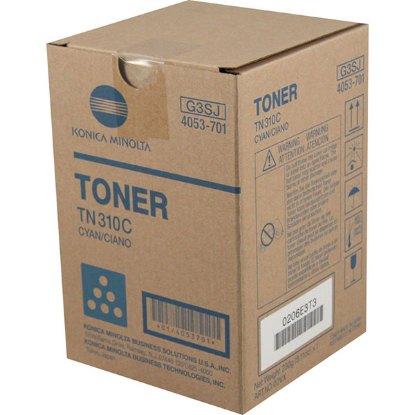 Konica Minolta 4053-701 (TN-310C) Cyan OEM Copier Toner