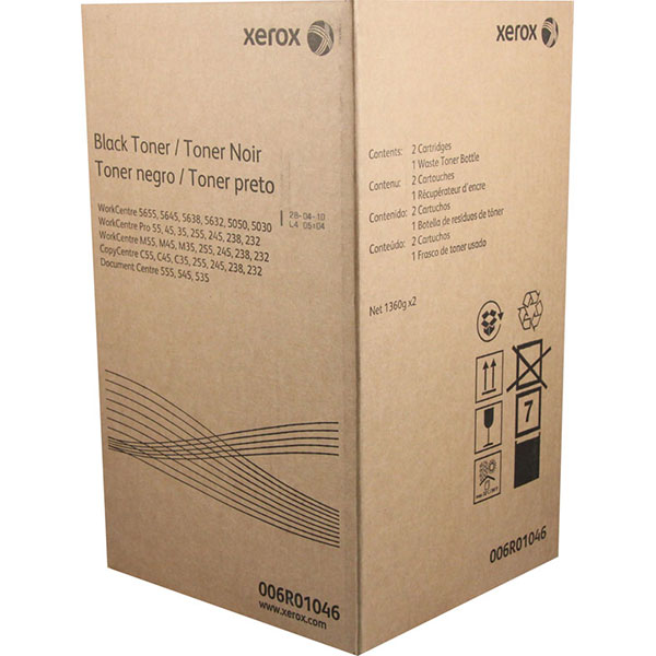 Xerox 6R1046 Black OEM Toner Cartridges (2 pk)