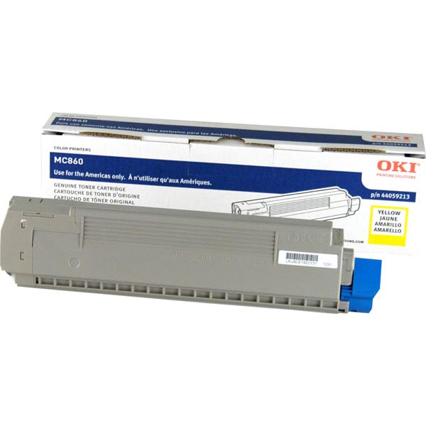 Okidata 44059213 Yellow OEM Laser Toner Cartridge