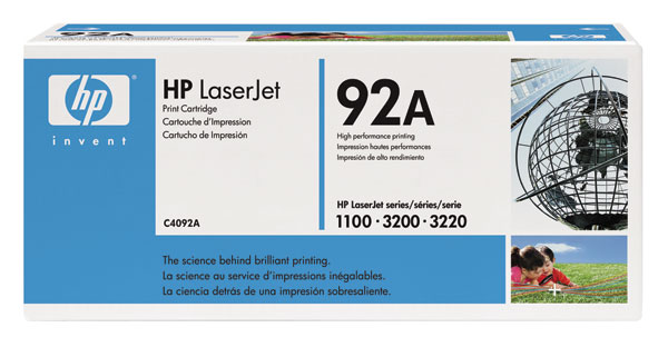 HP C4092A (HP 92A) Black OEM Toner Cartridge