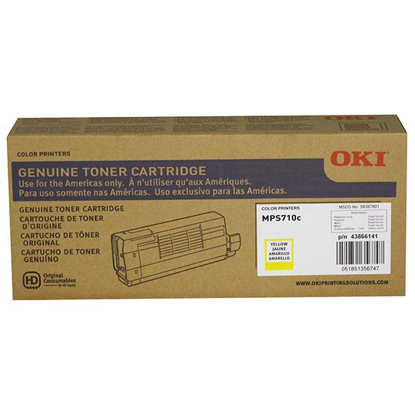 Okidata 43866141 Yellow OEM Toner