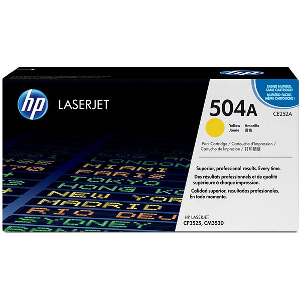 HP CE252A (HP 504A) Yellow OEM Toner Cartridge