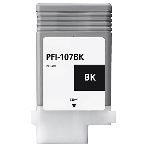 Premium Quality Black Ink Cartridge compatible with Canon 6705B001 (PFI-107Bk)