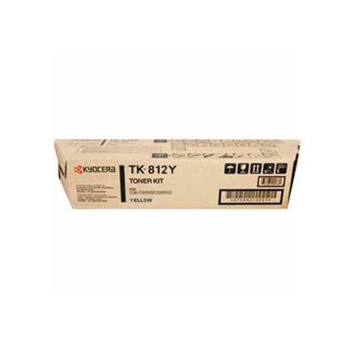 Kyocera Mita 370PC3KM (TK-812Y) Yellow OEM Toner Cartridge