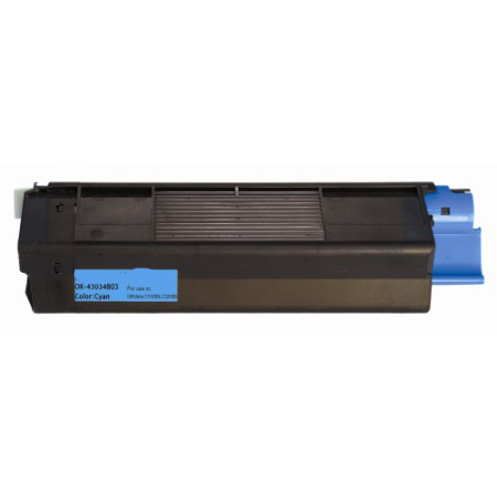 Premium Quality Cyan Toner Cartridge compatible with Okidata 43034803 (Type C6)