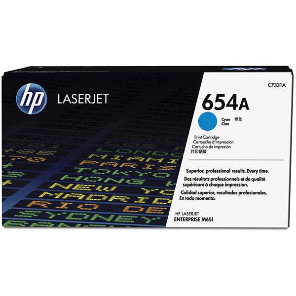 HP CF331A (HP 654A) Cyan OEM Toner Cartridge