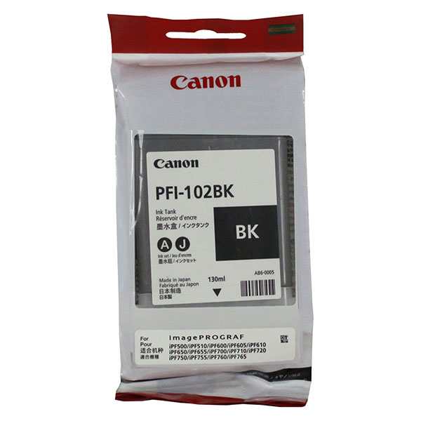 Canon 0895B001 (PFI-102Bk) Black OEM Inkjet Cartridge