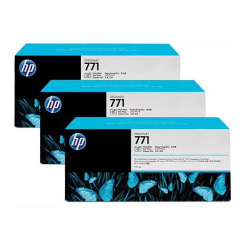 HP CR256A (HP 771) Photo Black OEM Ink Cartridge (Tri-Pack)