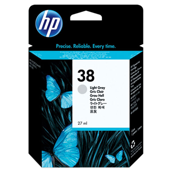 HP C9414A (HP 38) Light Gray OEM Inkjet Cartridge