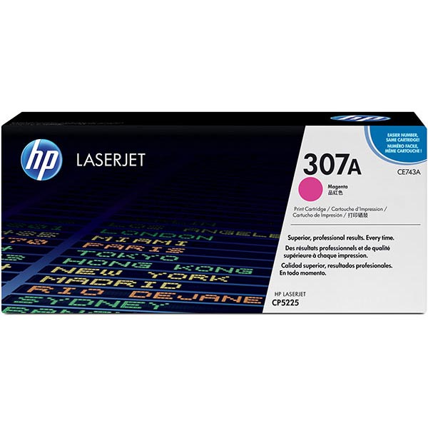 HP CE743A (HP 307A) Magenta OEM Laser Toner Cartridge