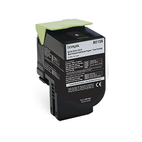 Premium Quality Black Toner Cartridge compatible with Lexmark 80C1SK0