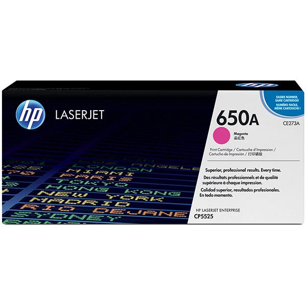 HP CE273A (HP 650A) Magenta OEM Laser Toner Cartridge