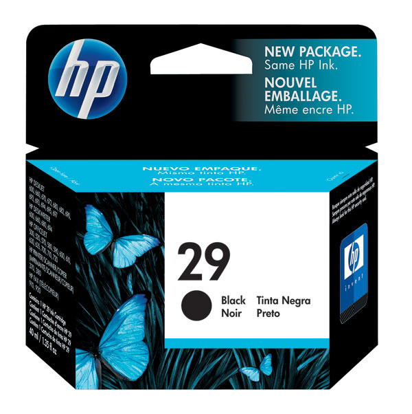 HP 51629A (HP 29) Black OEM Inkjet Cartridge