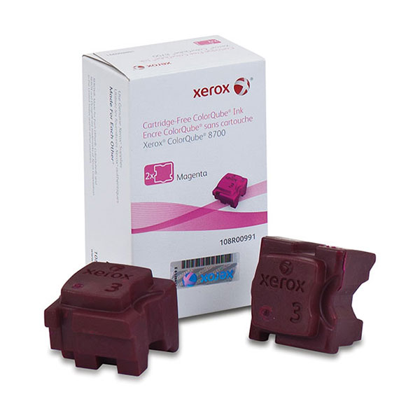 Xerox 108R00991 Magenta OEM ColorQube Ink (2/Box)