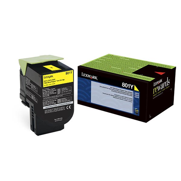 Lexmark 80C10Y0 Yellow OEM Toner