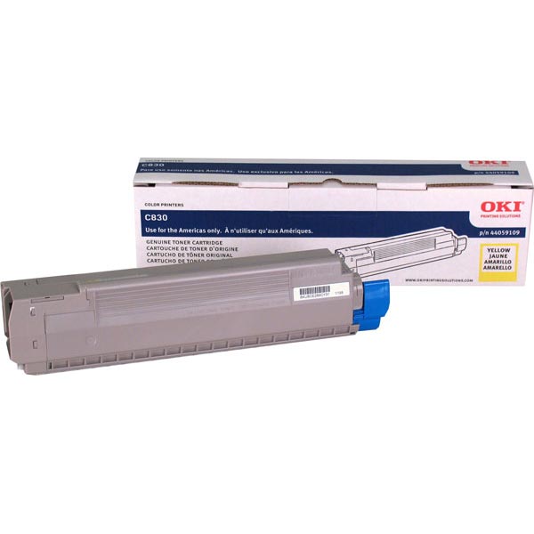 Okidata 44059109 Yellow OEM Toner