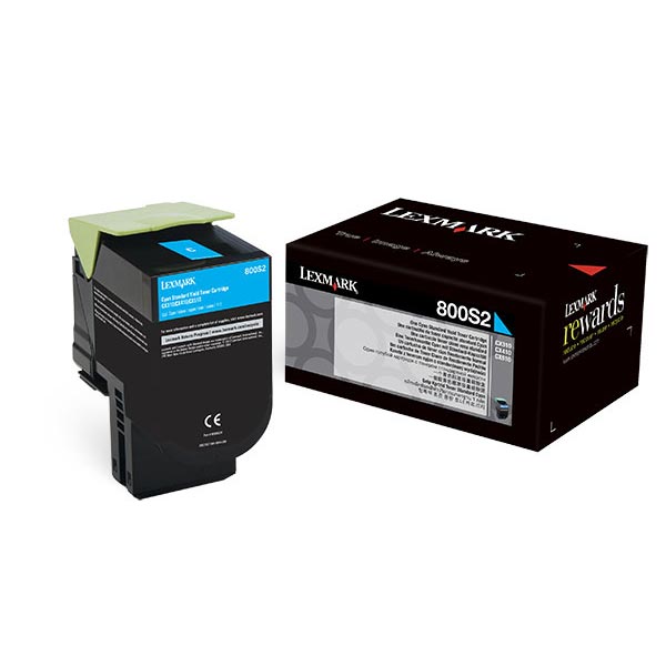 Lexmark 80C0S20 Cyan OEM Toner