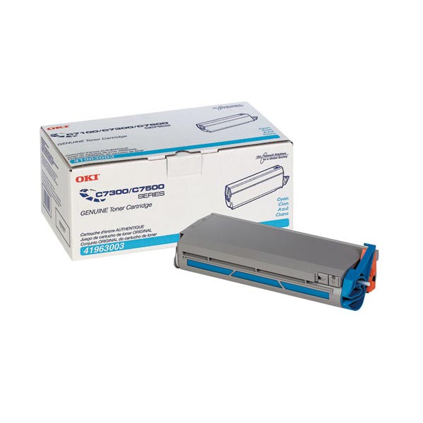 Okidata 41963003 (Type C4) Cyan OEM Toner Cartridge