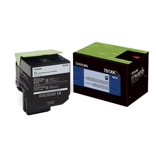 Lexmark 70C1XK0 (Lexmark #701XK) Black OEM Toner Cartridge