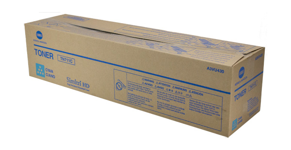 Konica Minolta A3VU430 (TN-711C) Cyan OEM Toner Cartridge