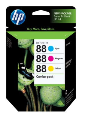 HP CC606FN (HP 88) MuLighti-Pack OEM Inkjet Cartridge (Combo Pack)