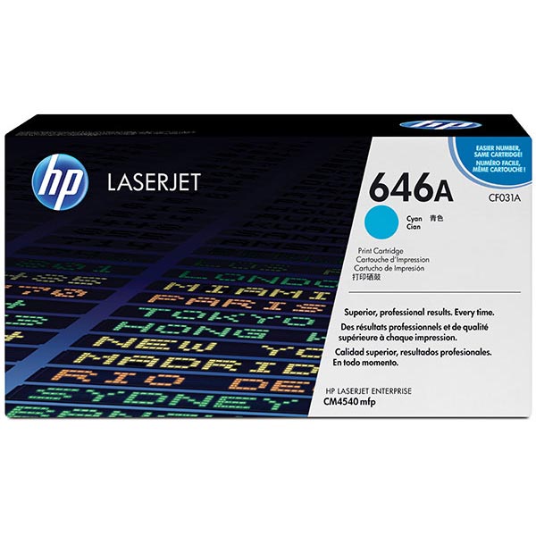 HP CF031A (HP 646A) Cyan OEM Laser Toner Cartridge