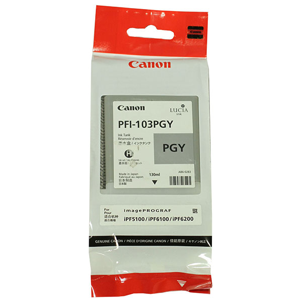 Canon 2214B001AA (PFI-103PGY) Photo Gray OEM Pigment Inkjet Cartridge