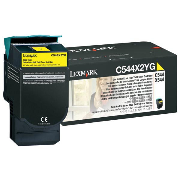 Lexmark C544X2YG Yellow OEM Toner Cartridge