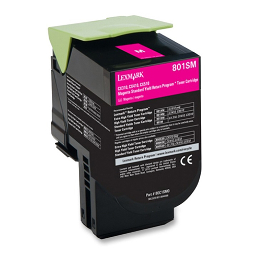 Premium Quality Magenta Toner Cartridge compatible with Lexmark 80C1SM0