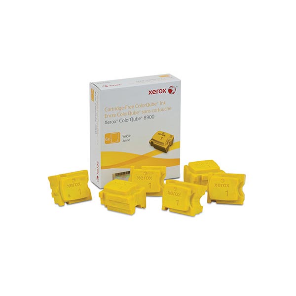 Xerox 108R01016 Yellow OEM ColorQube Ink (6/Box)