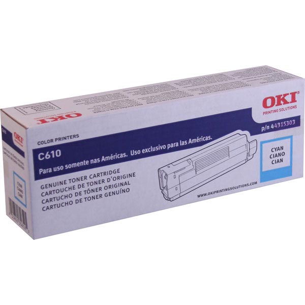 Okidata 44315303 Cyan OEM Toner Cartridge