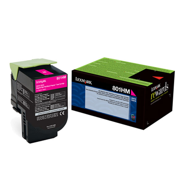 Lexmark 80C1HM0 Magenta OEM Toner Cartridge