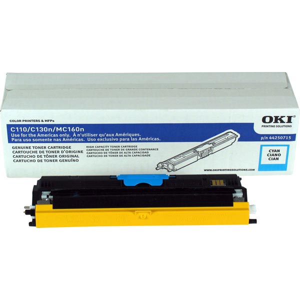 Okidata 44250715 Cyan OEM Toner Cartridge